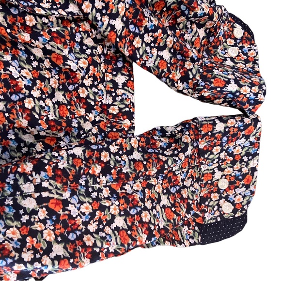 Floral button front shirt with contrasting cuffs - Picture 4 of 9
